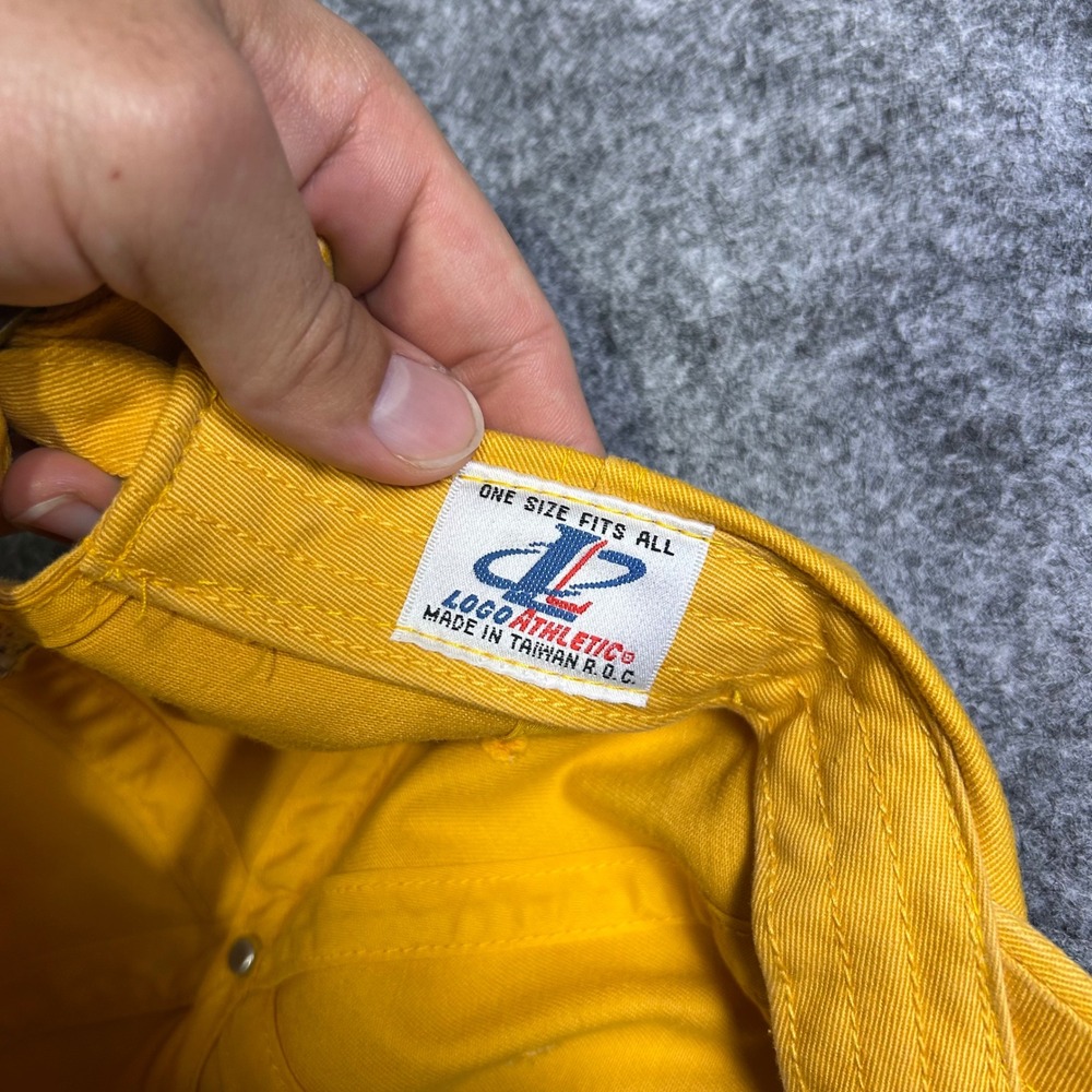 Vintage Green Bay Packers Logo Athletic Hat NFL Yellow‎ Strapback OSFA 90s Retro - Picture 4 of 7